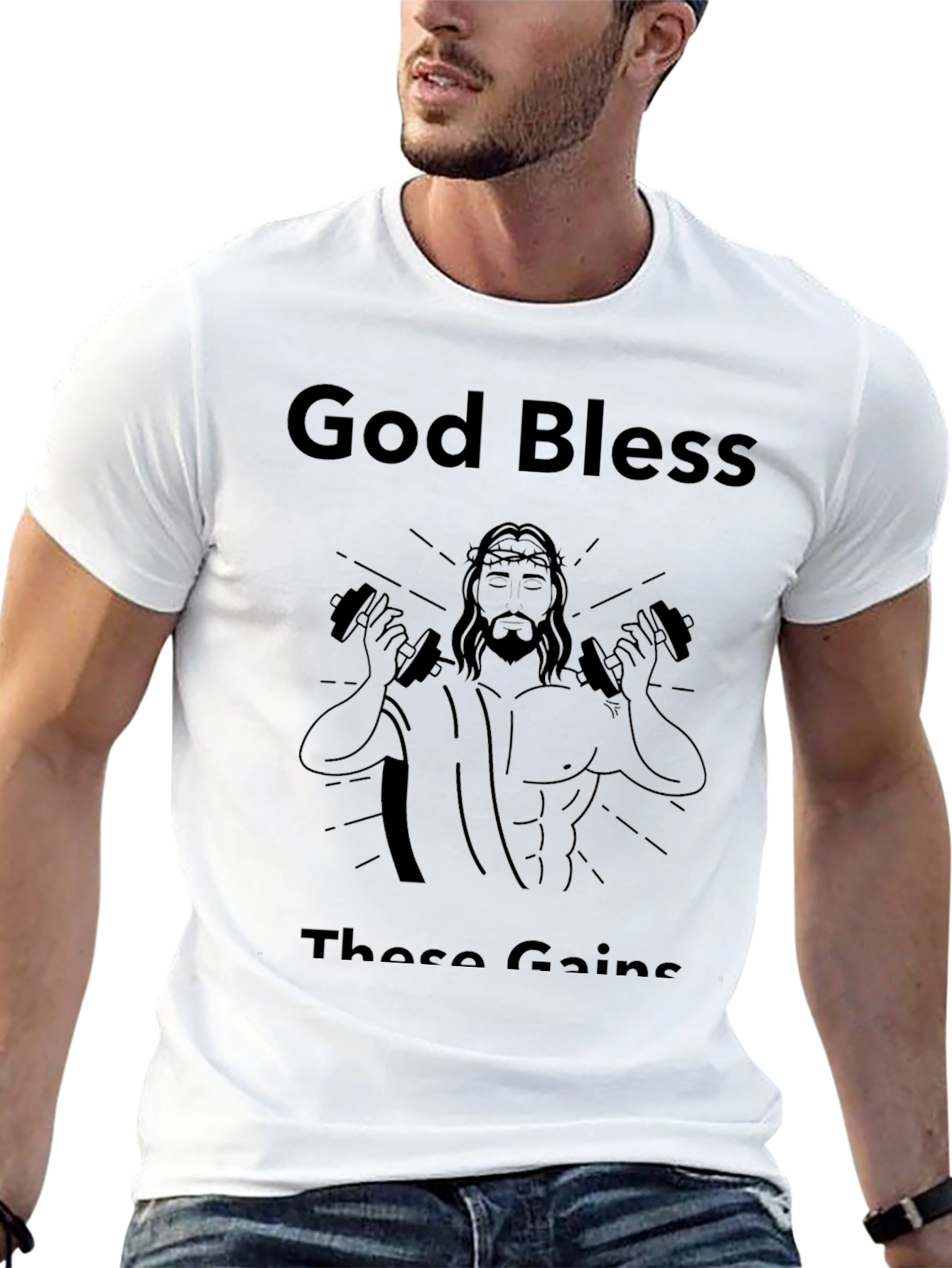 God Bless These Gains Black T-Shirt