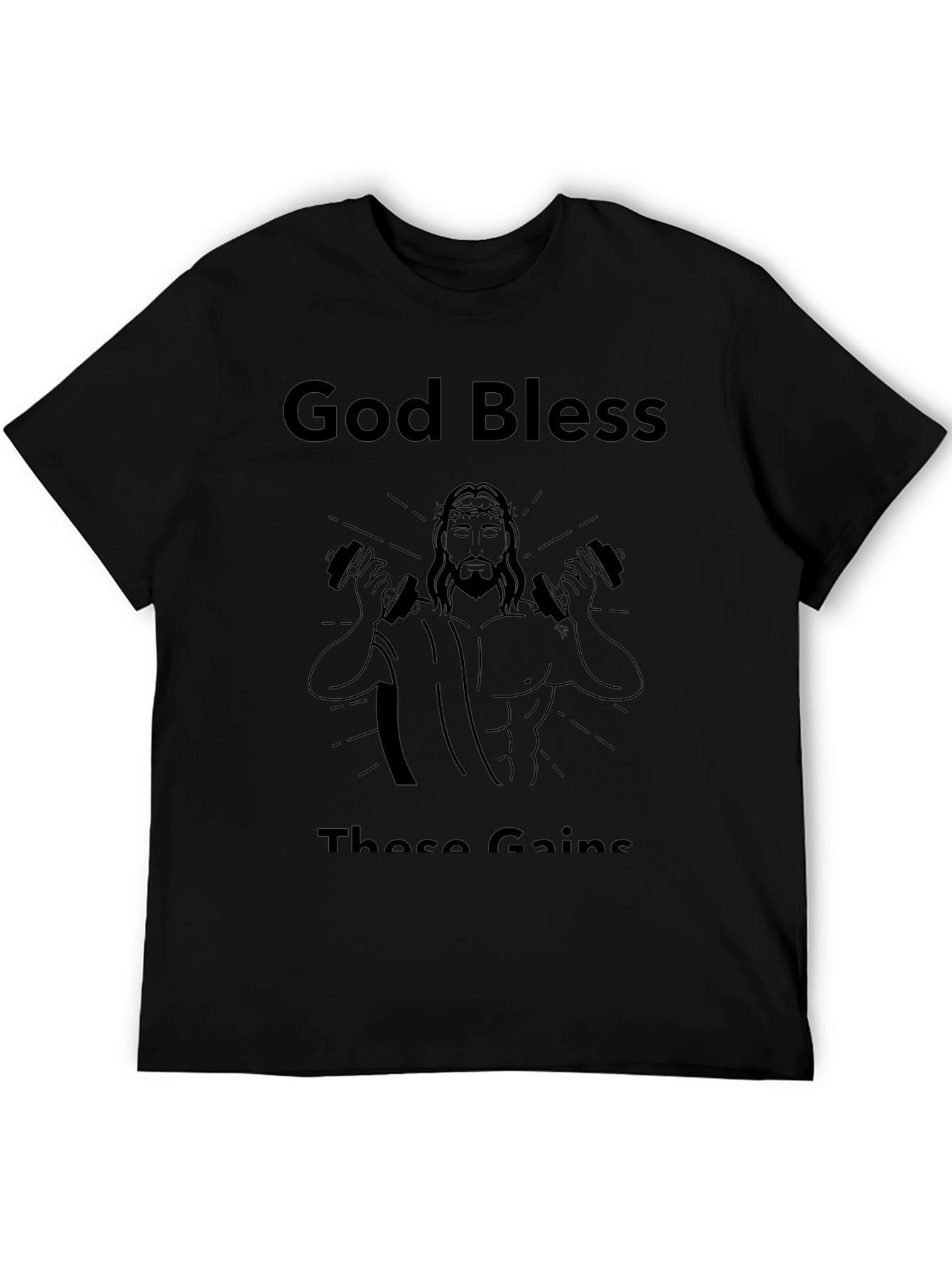 God Bless These Gains Black T-Shirt