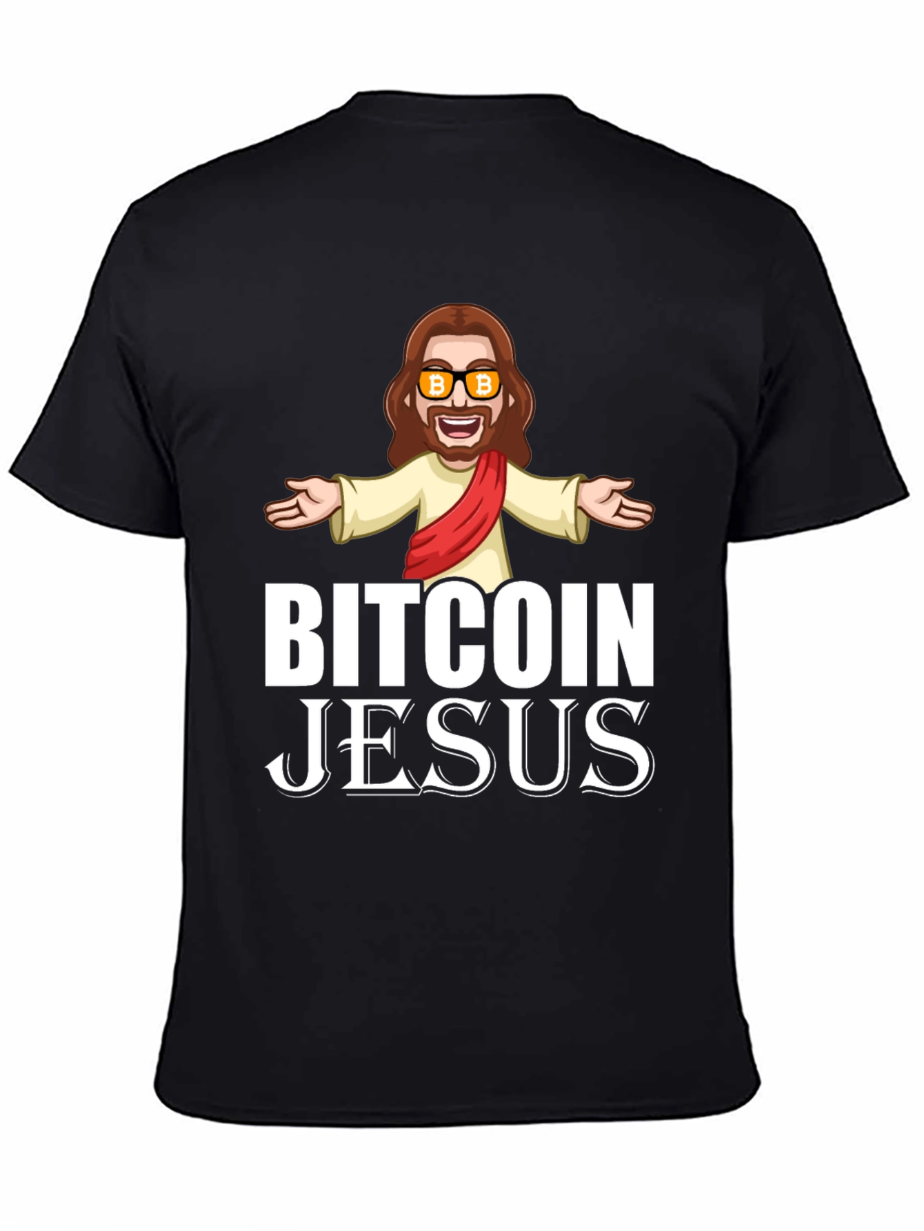 Bitcoin Jesus Graphic T-Shirt - Crypto Humor Tee