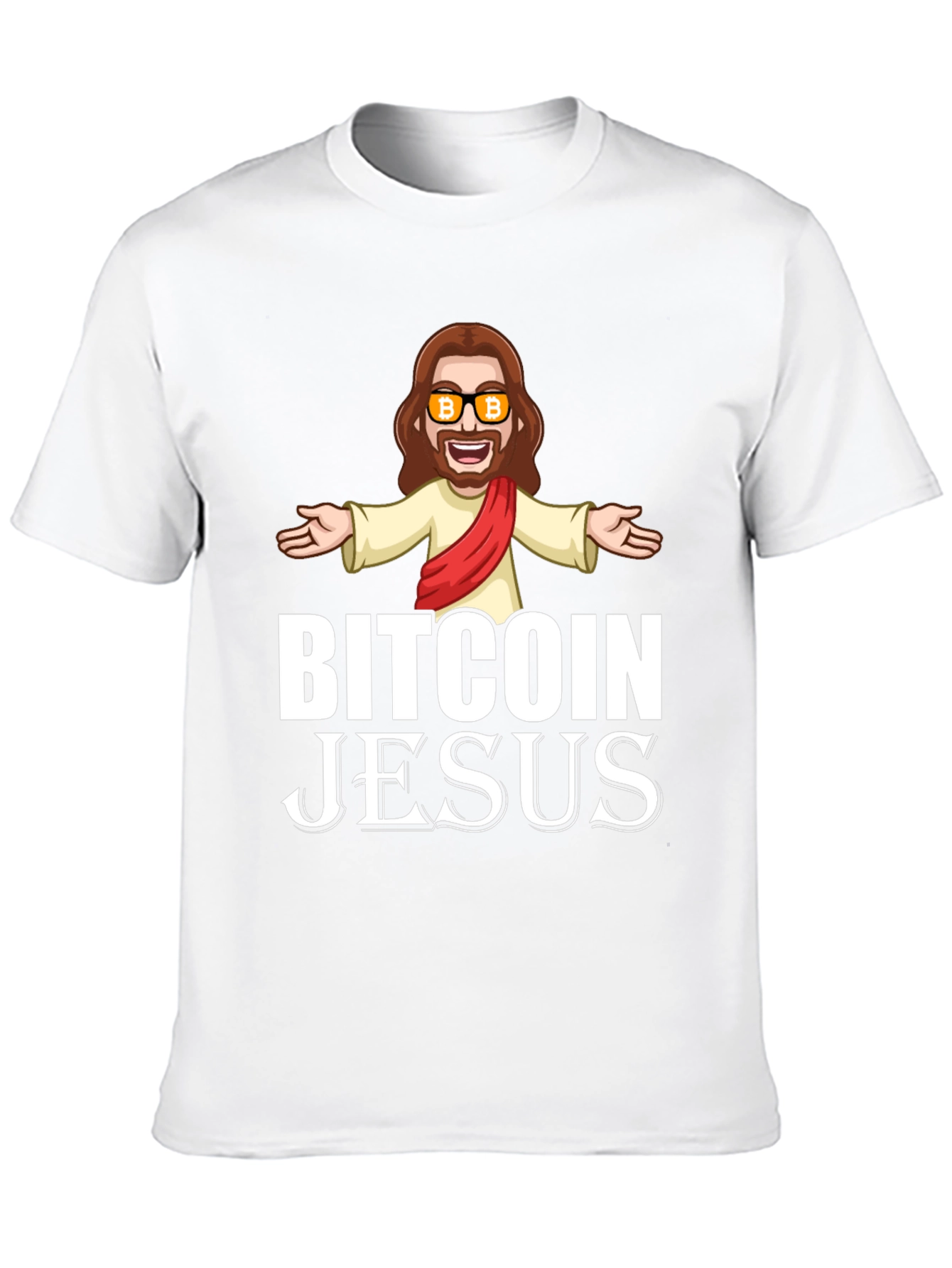 Bitcoin Jesus Graphic T-Shirt - Crypto Humor Tee