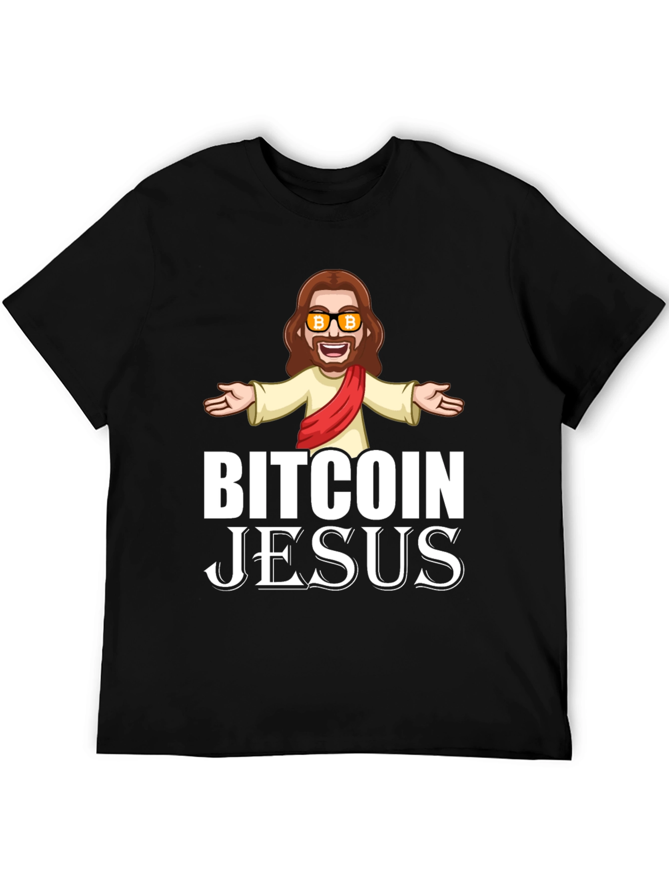 Bitcoin Jesus Graphic T-Shirt - Crypto Humor Tee