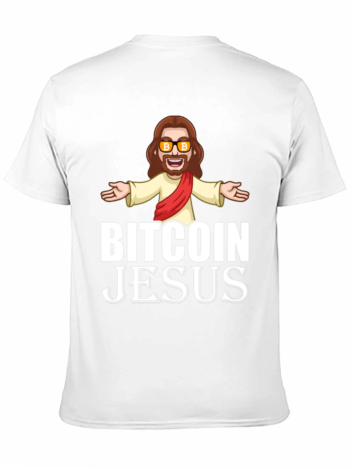 Bitcoin Jesus Graphic T-Shirt - Crypto Humor Tee