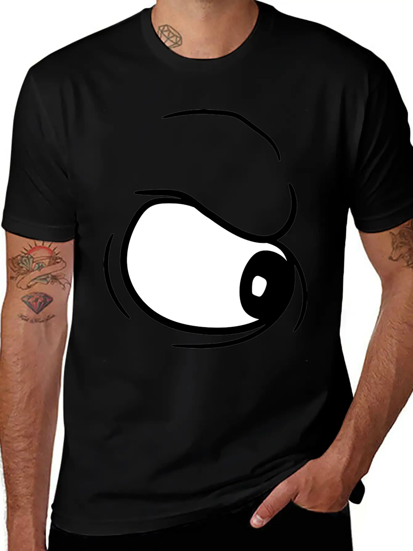 1 Eye Toss On You Look Upset Staring Disgust Pisse Comfortable Minimalist Graphic Tee – Summer Style Essential