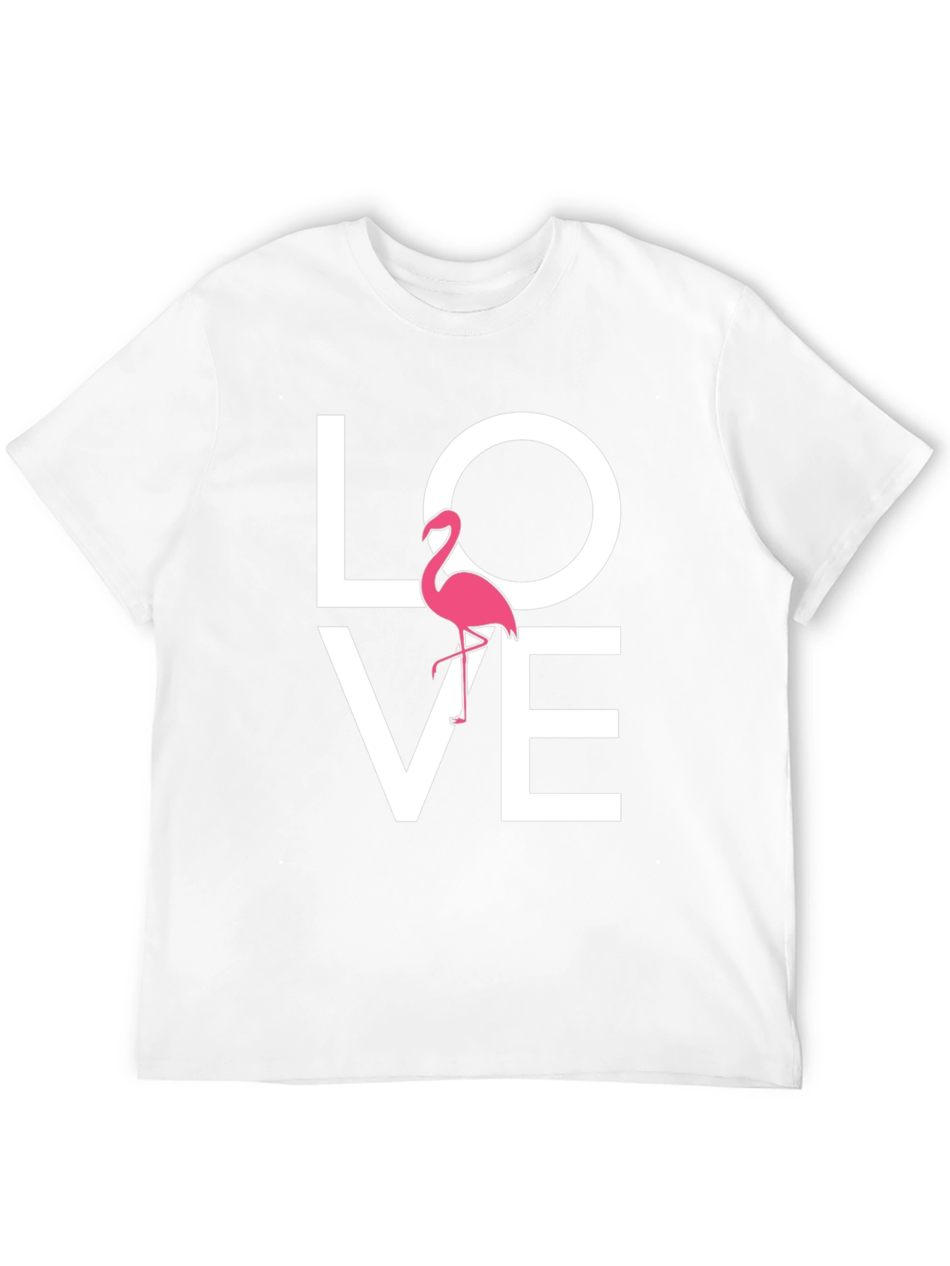Love Flamingo Graphic Tee - Mens Black T-Shirt