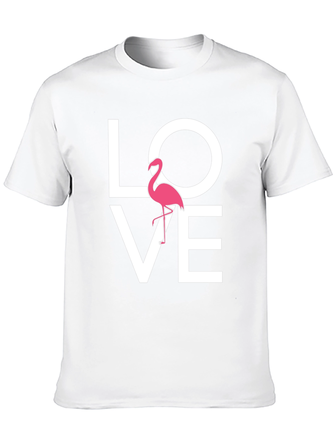 Love Flamingo Graphic Tee - Mens Black T-Shirt