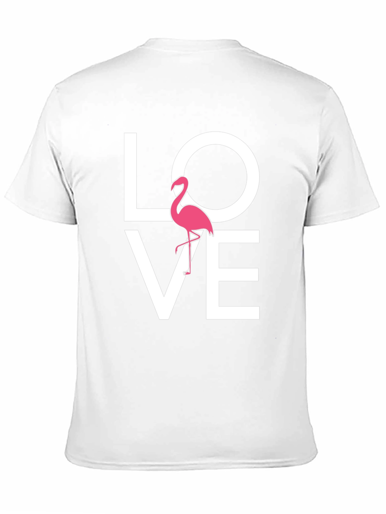 Love Flamingo Graphic Tee - Mens Black T-Shirt