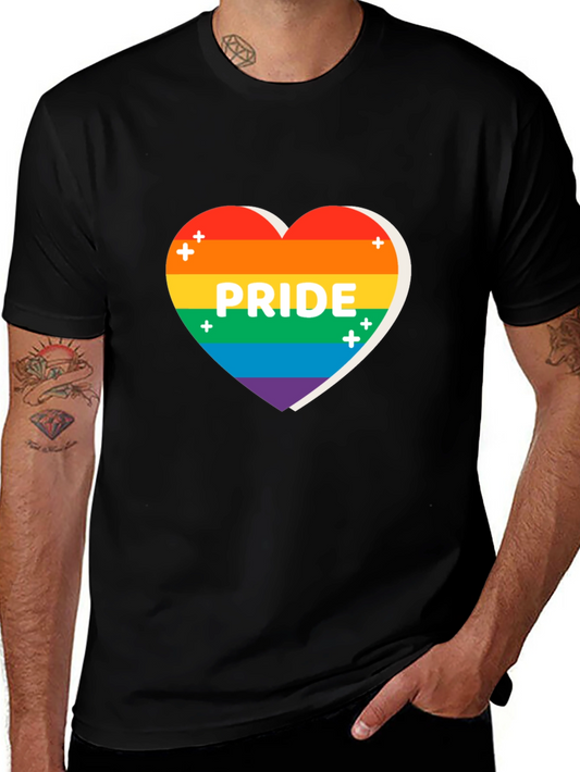 Pride Rainbow Heart T-Shirt - LGBTQ+ Love & Support
