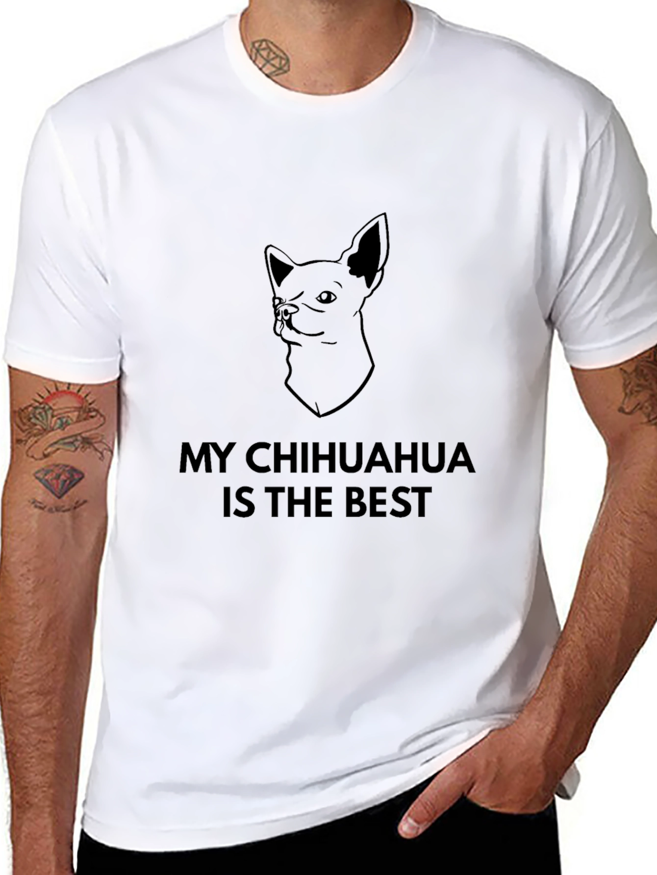 My Chihuahua Is the Best Mens Black T-Shirt