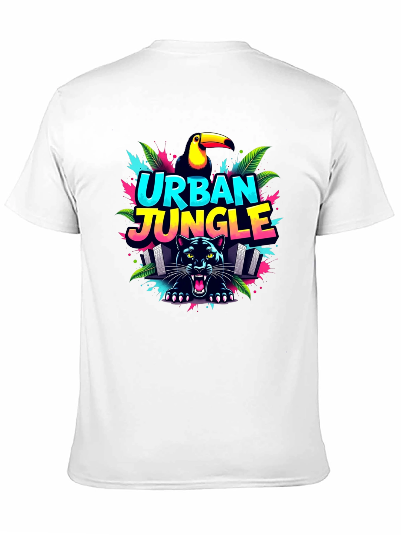 Urban Jungle Graphic Tee - Black