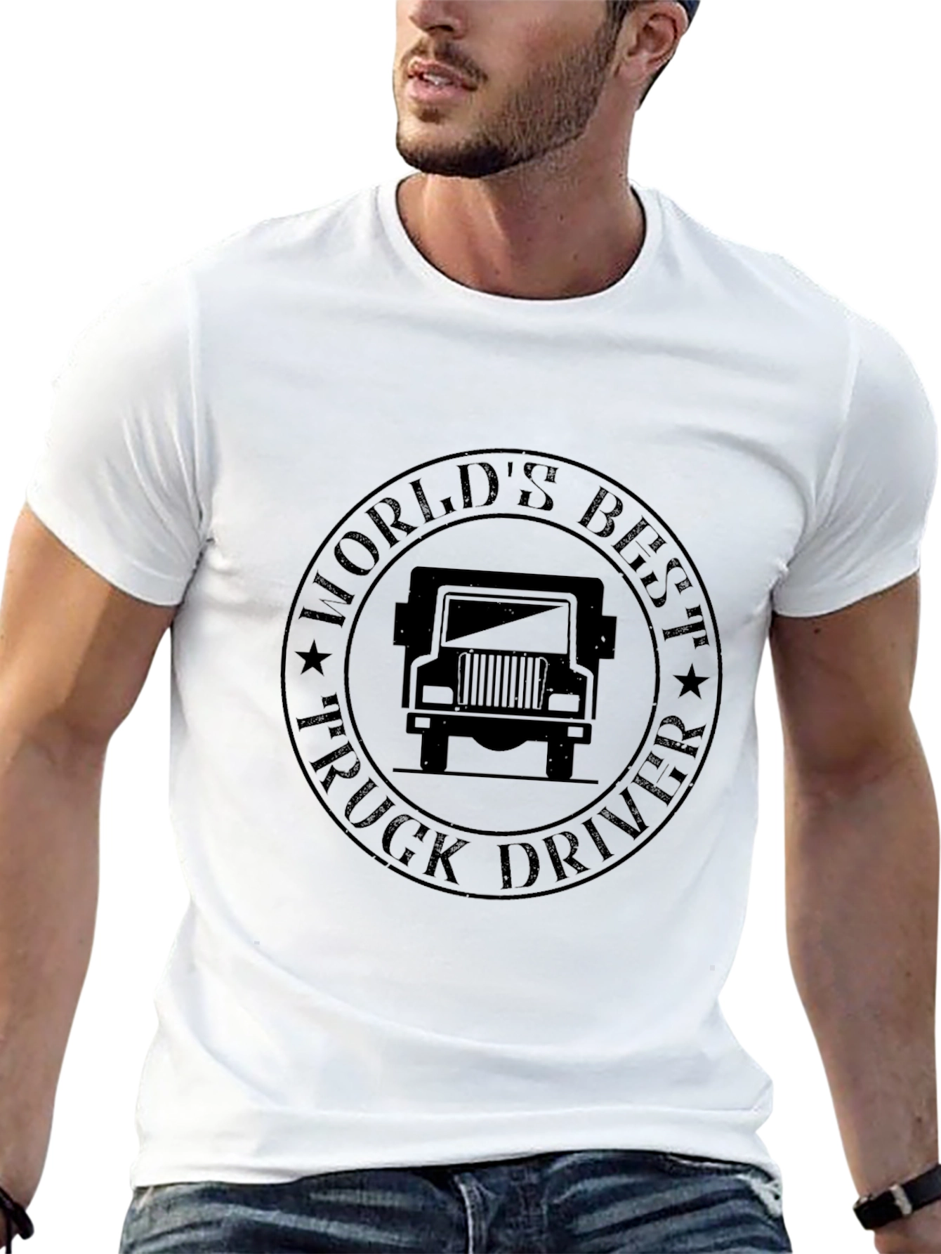 Worlds Best Truck Driver Black T-Shirt