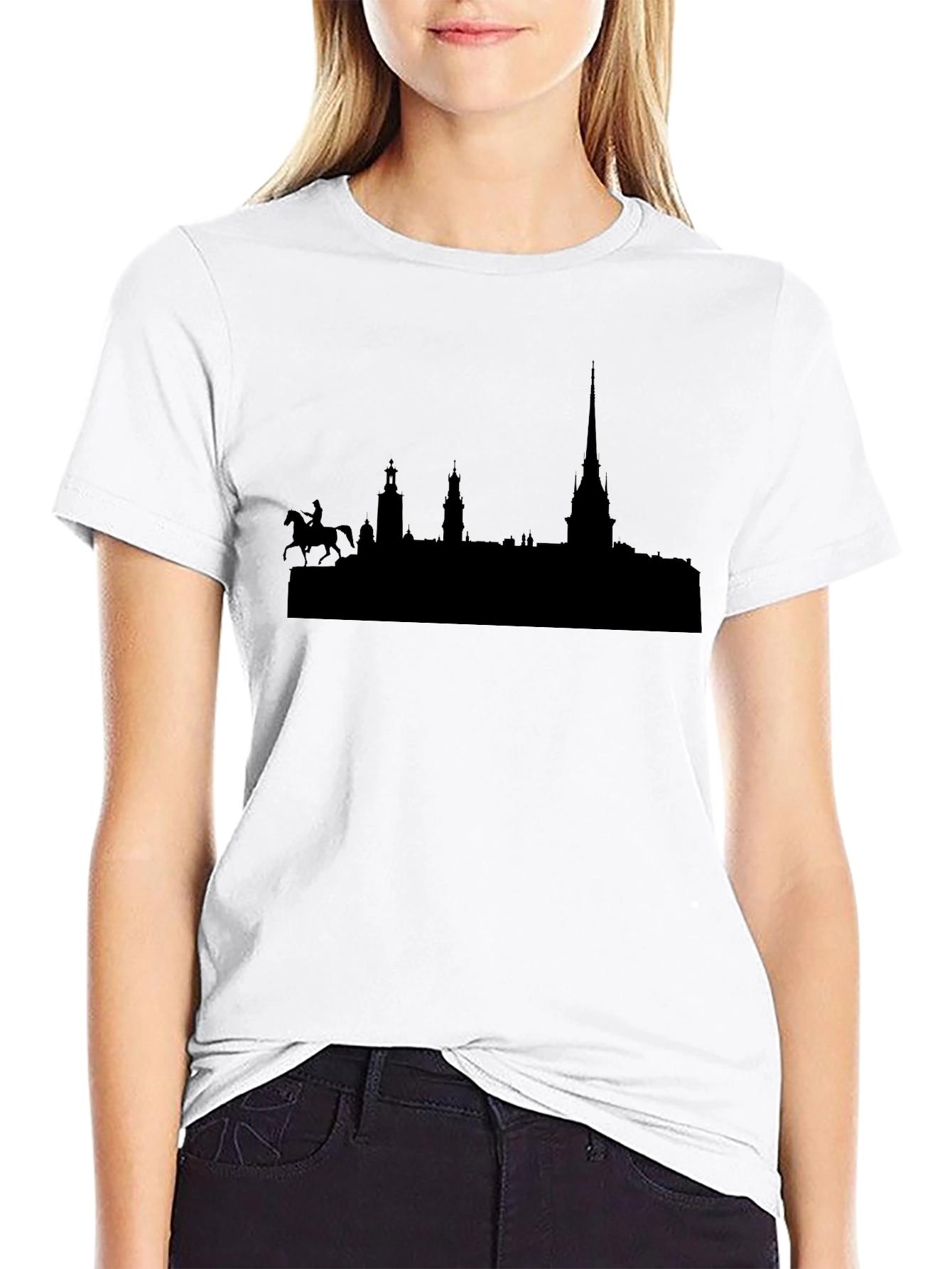 Stockholm Silhouette Black T-Shirt