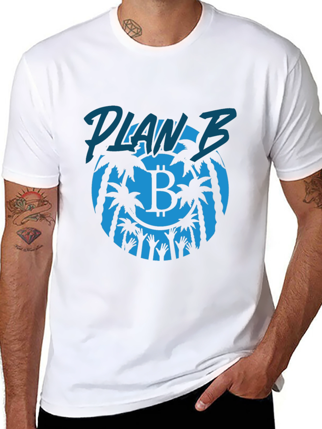 Plan B Bitcoin Graphic Tee - Crypto Enthusiast Shirt