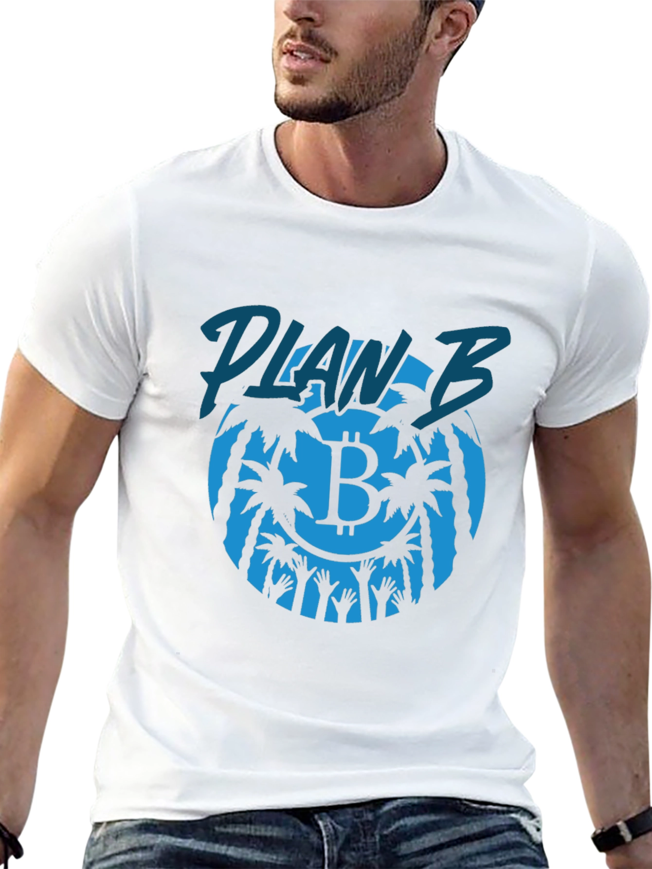 Plan B Bitcoin Graphic Tee - Crypto Enthusiast Shirt