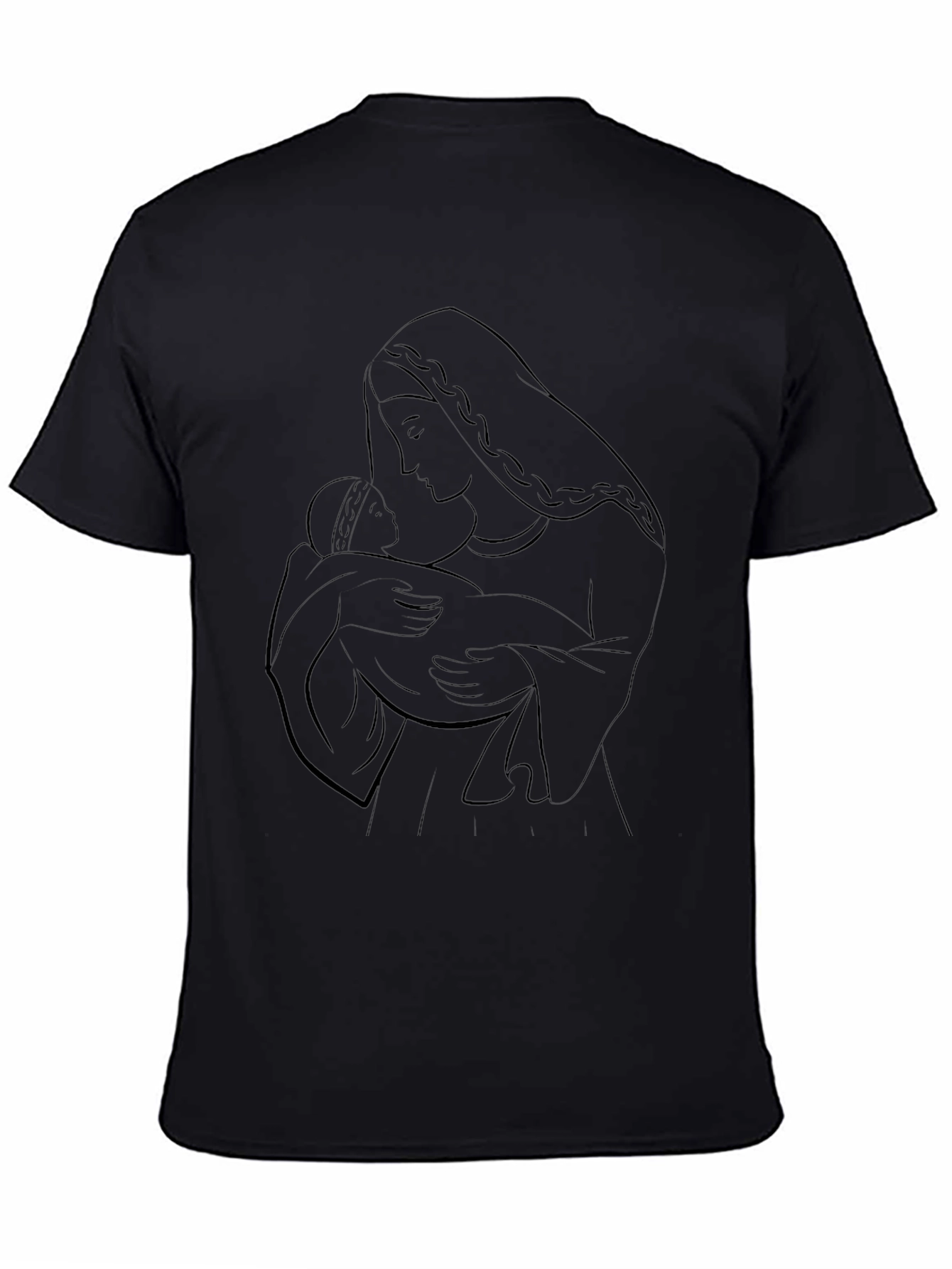 Madonna & Child Outline Graphic T-Shirt