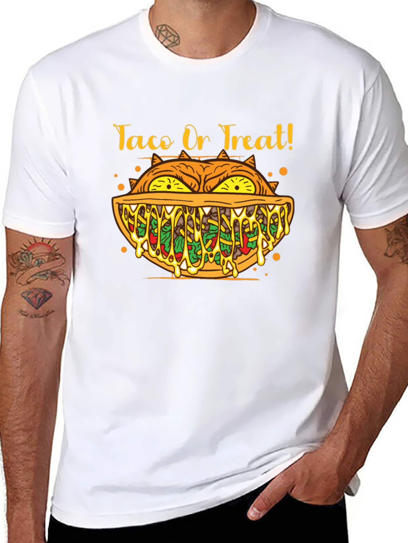 Taco or Treat Halloween Graphic T-Shirt