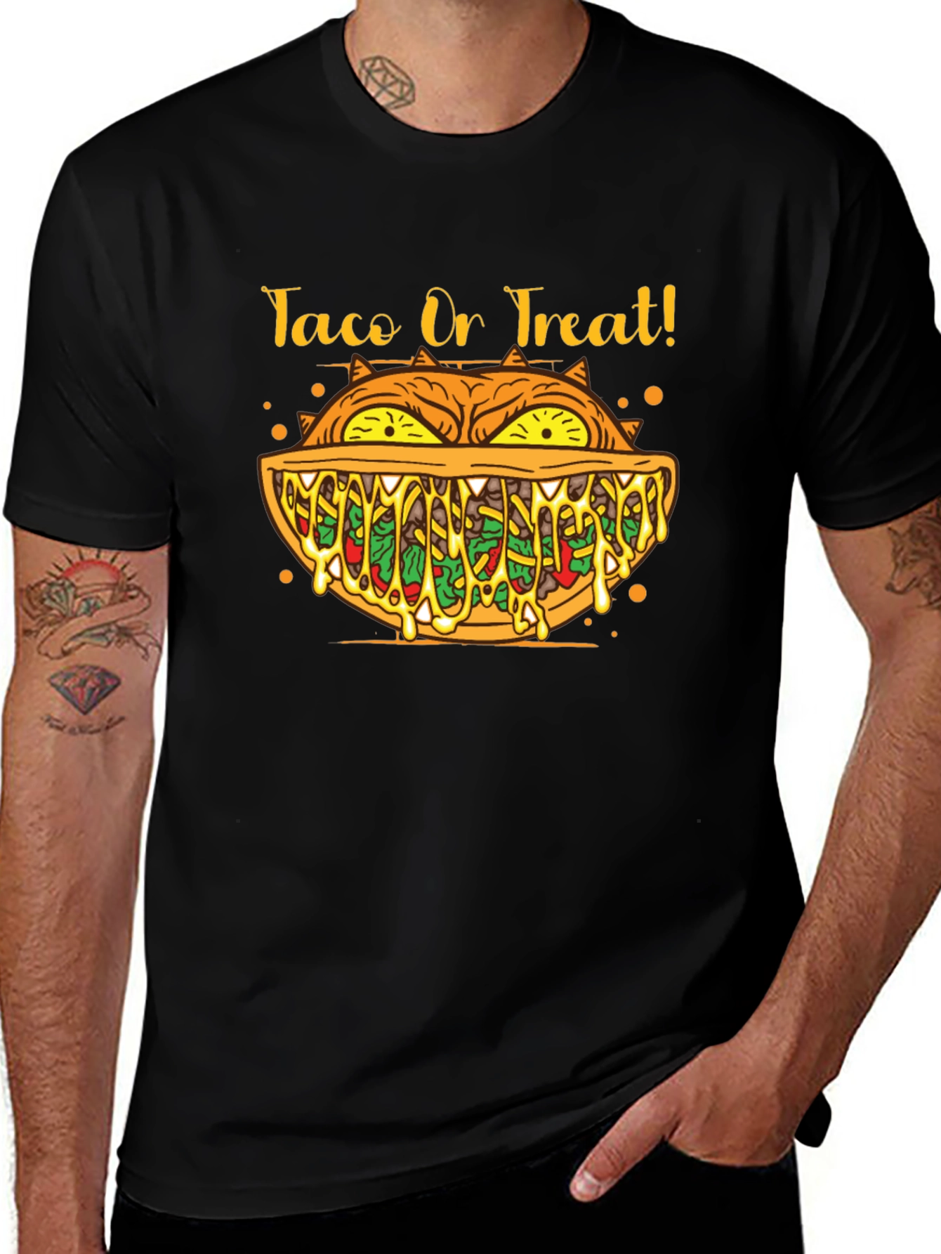Taco or Treat Halloween Graphic T-Shirt