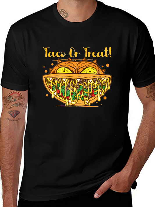 Taco or Treat Halloween Graphic T-Shirt