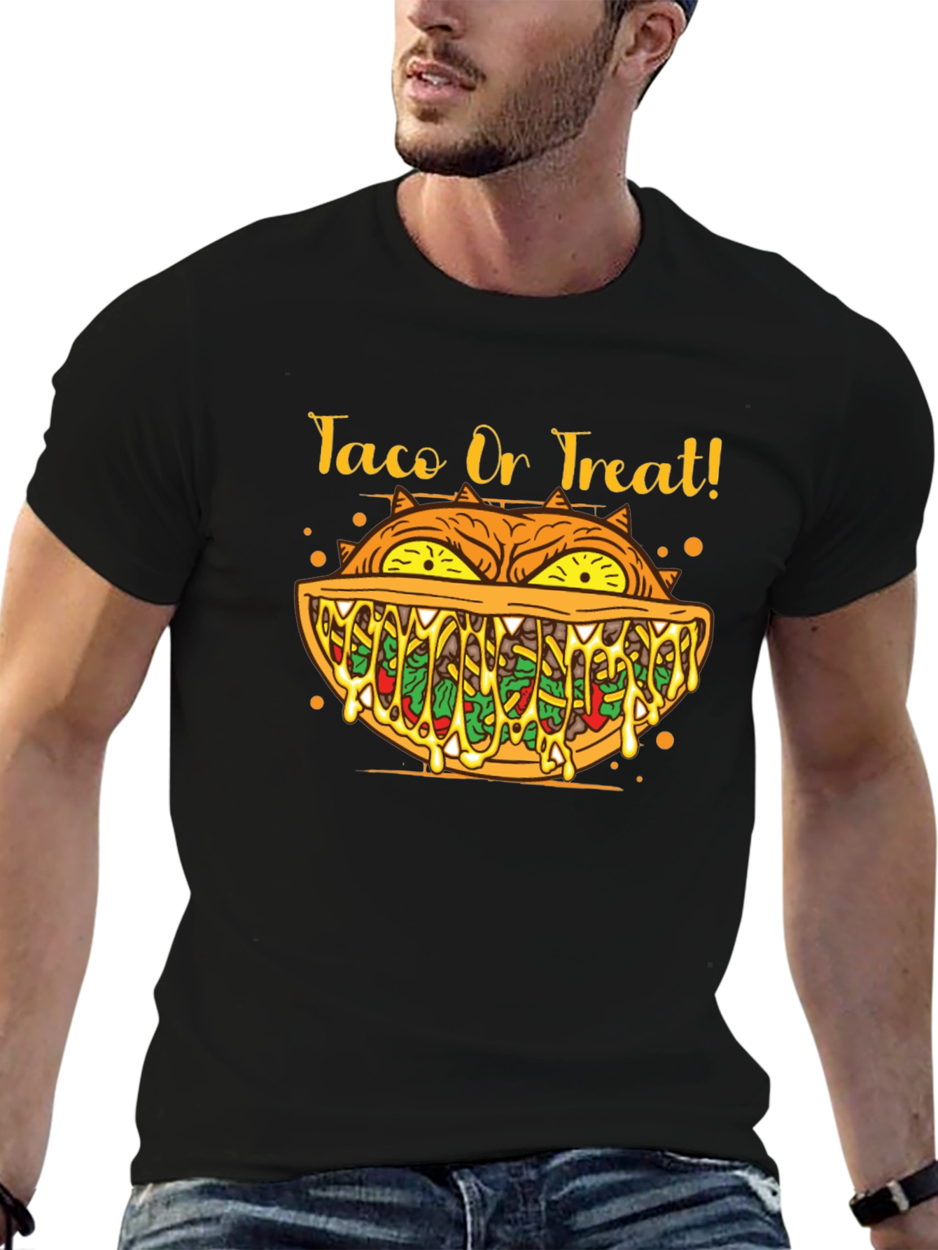 Taco or Treat Halloween Graphic T-Shirt
