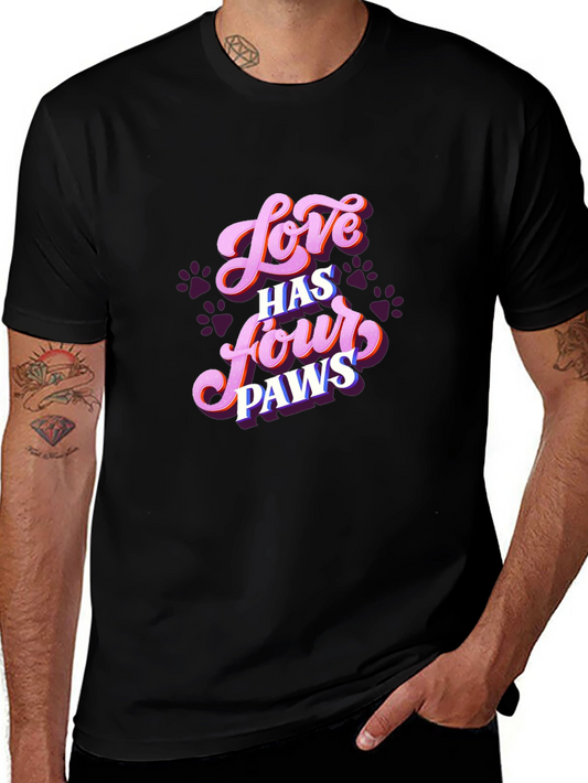 Love Has Four Paws Black Tee