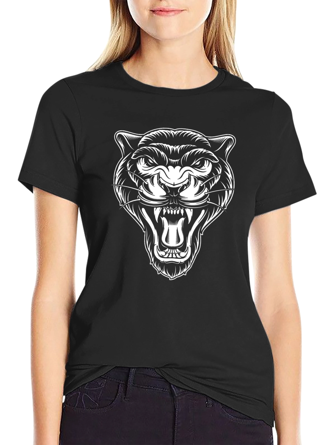 Black Panther Graphic T-Shirt - Mens