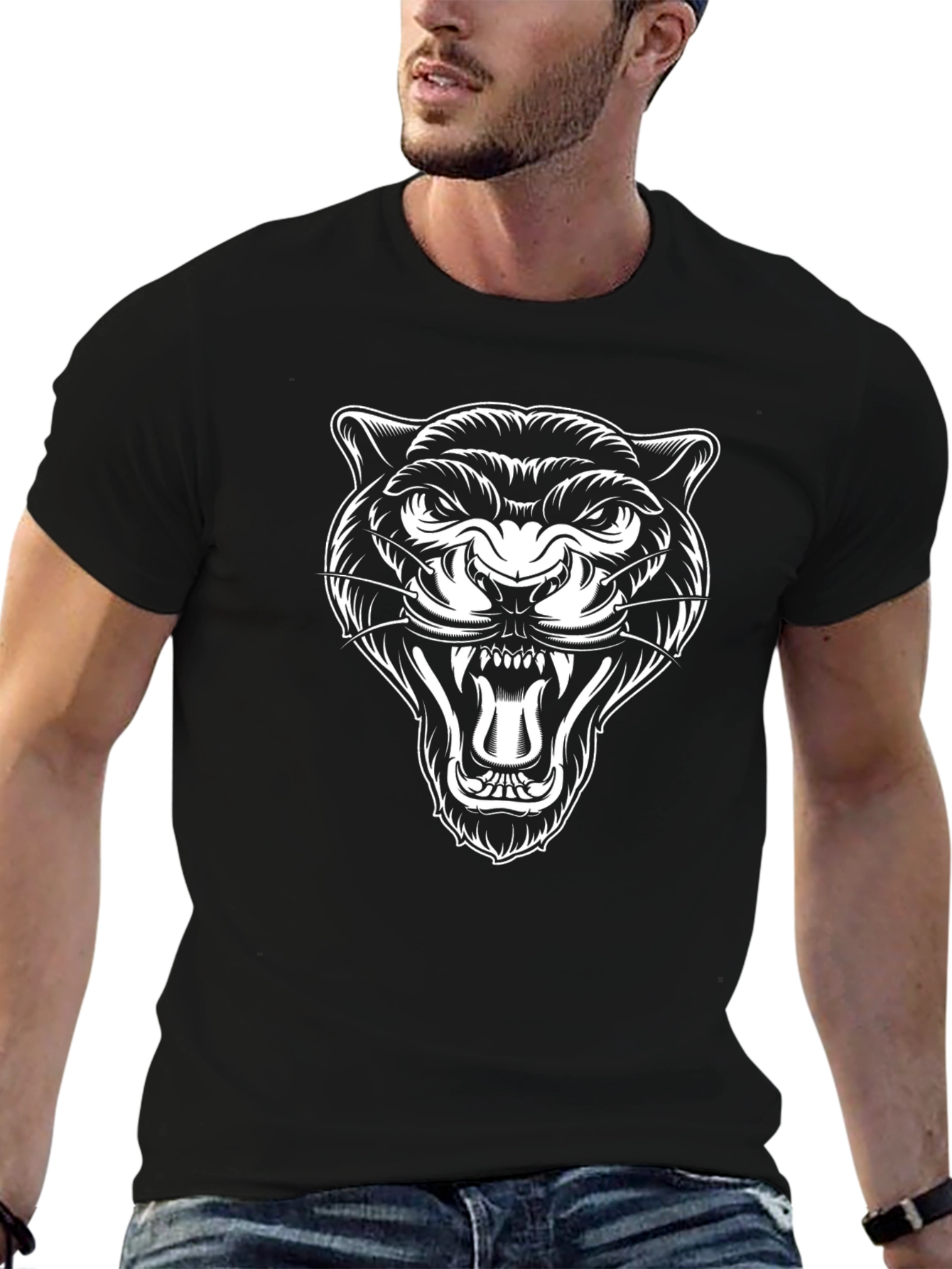 Black Panther Graphic T-Shirt - Mens
