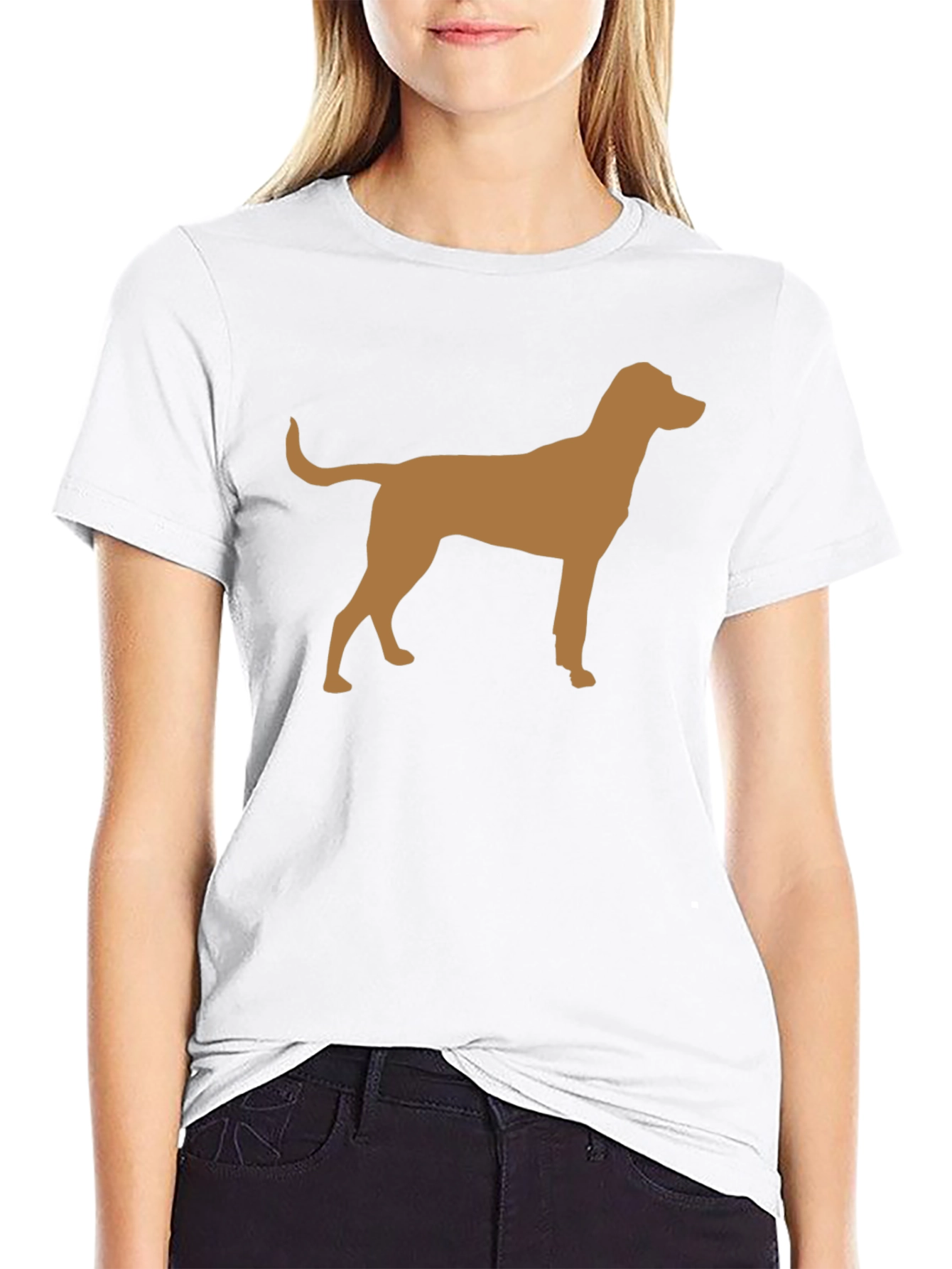 Dog Silhouette Black T-Shirt
