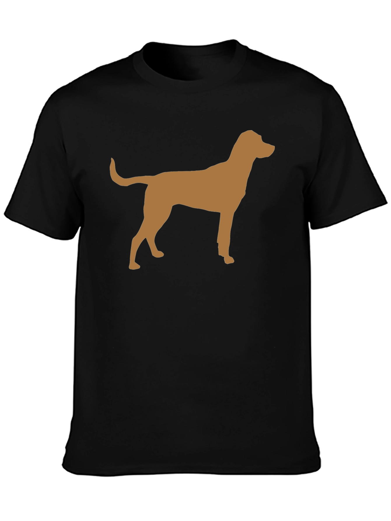 Dog Silhouette Black T-Shirt