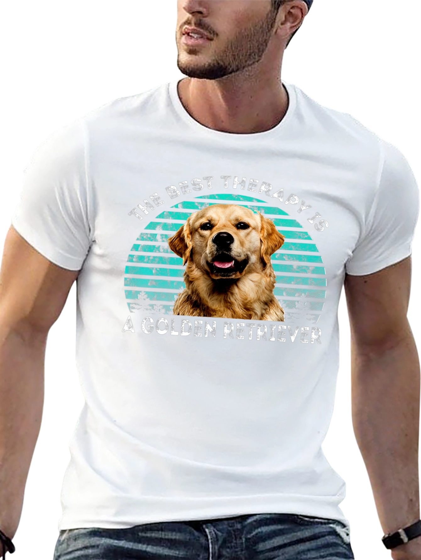 Golden Retriever Therapy T-Shirt