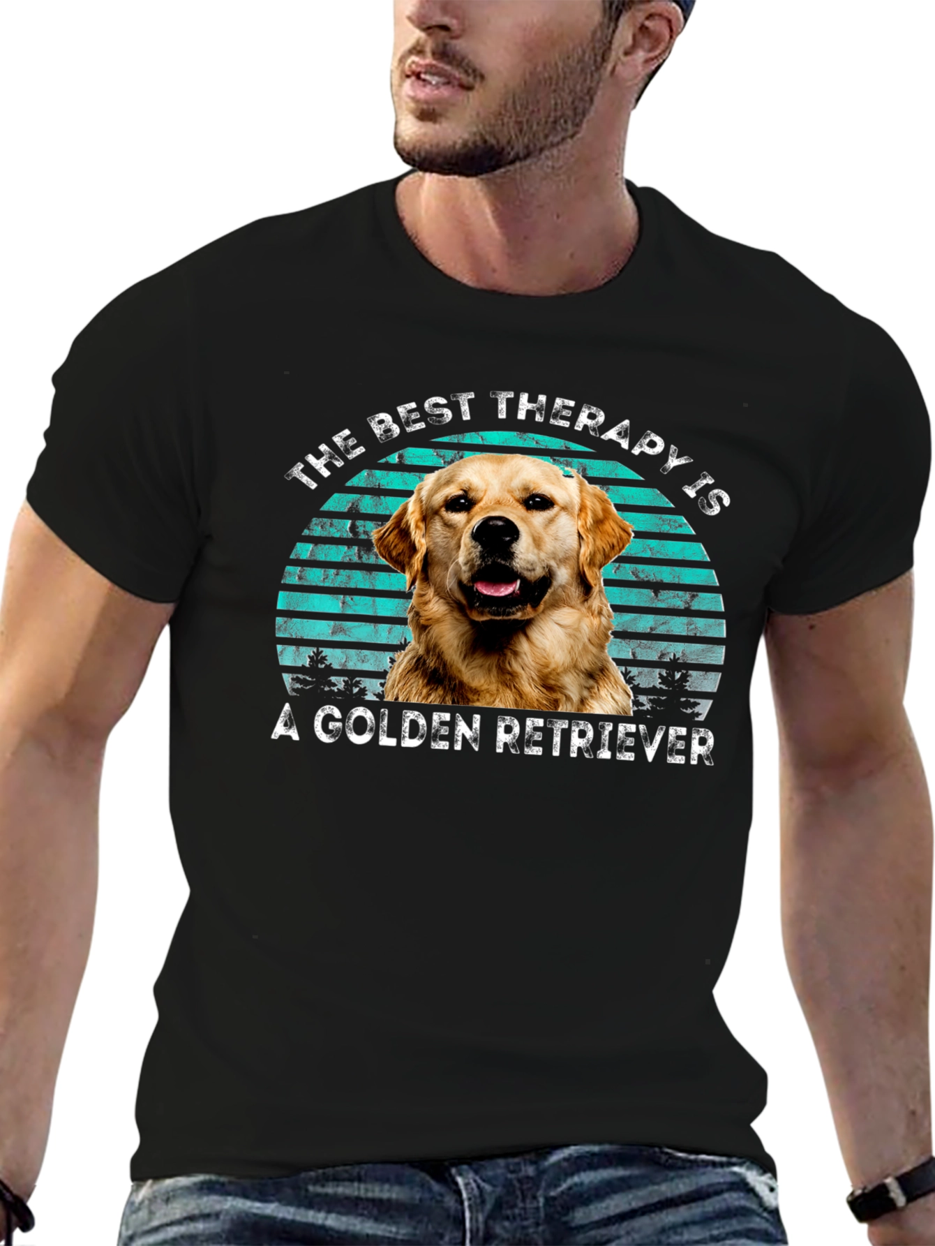 Golden Retriever Therapy T-Shirt