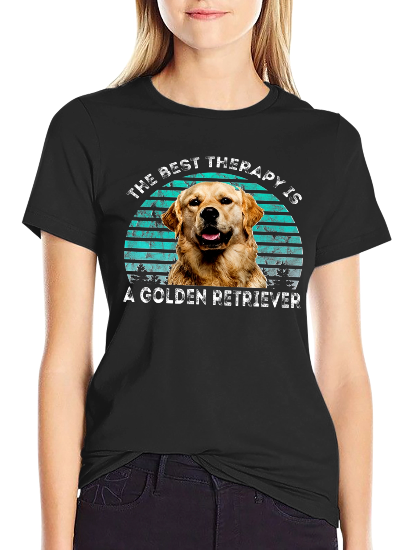 Golden Retriever Therapy T-Shirt