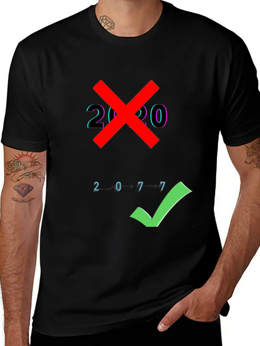 2020 Cyberpunk 2077 Meme Relaxed Everyday Tee – Lightweight And Durable Cotton