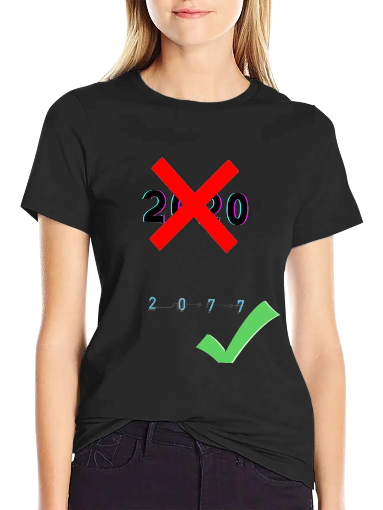 2020 Cyberpunk 2077 Meme Relaxed Everyday Tee – Lightweight And Durable Cotton