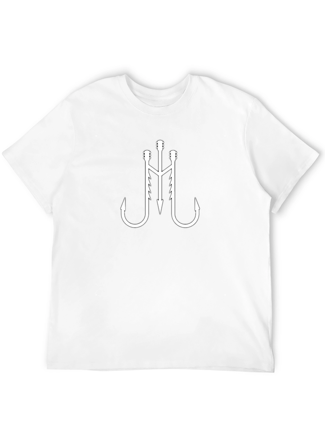 Guitar Hook Graphic Tee - Black Cotton T-Shirt