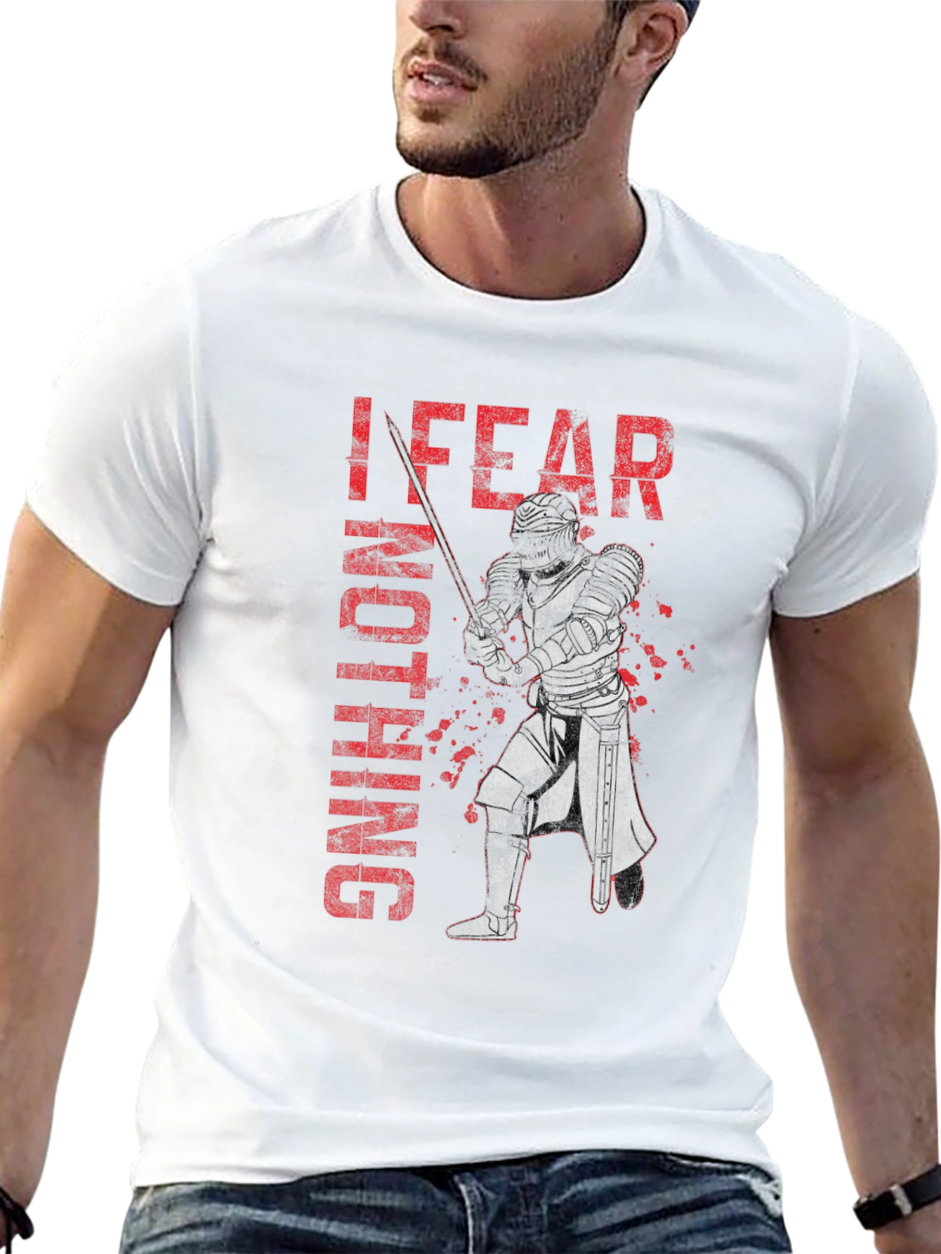I Fear Nothing Knight T-Shirt - Black