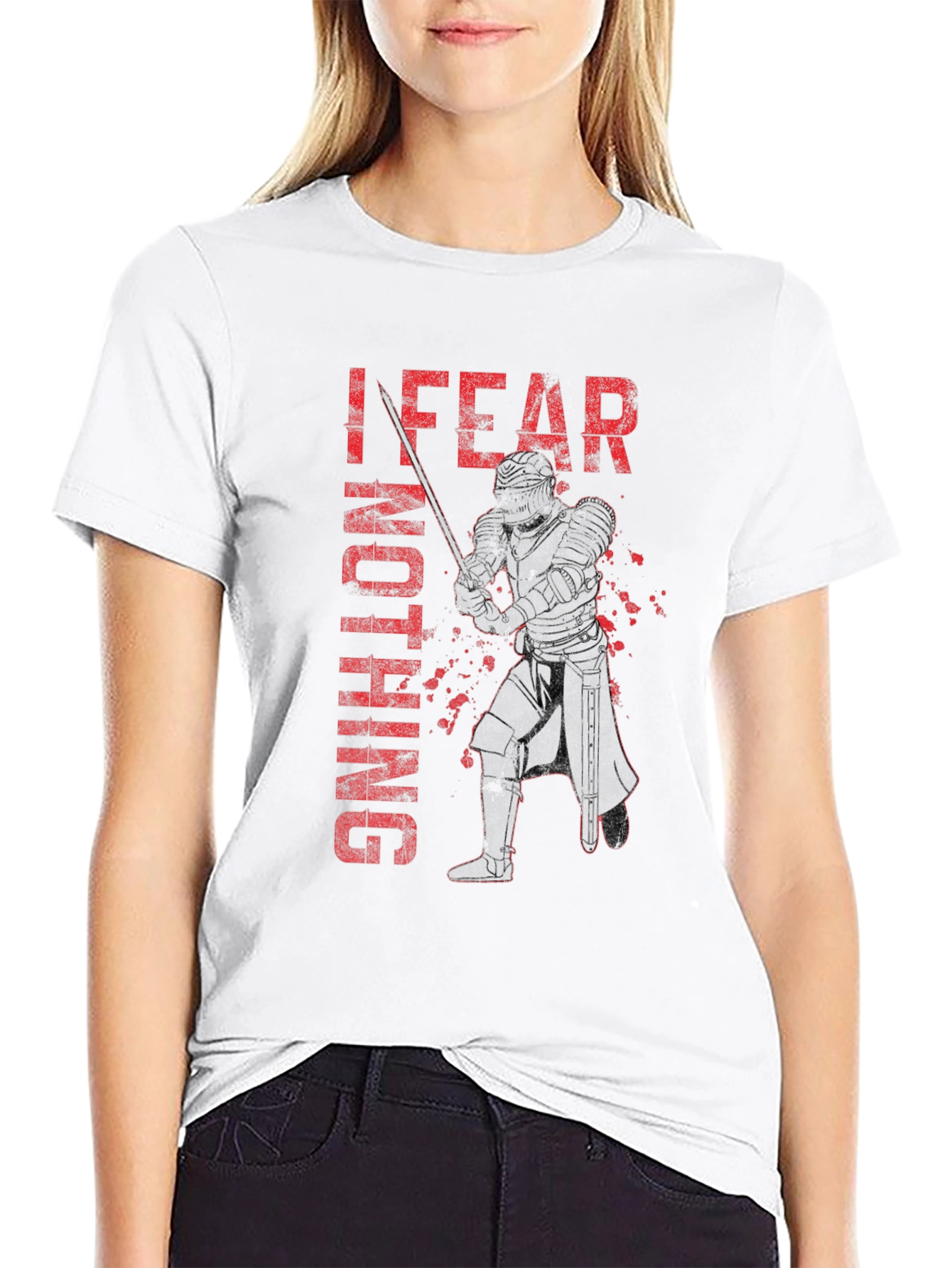I Fear Nothing Knight T-Shirt - Black