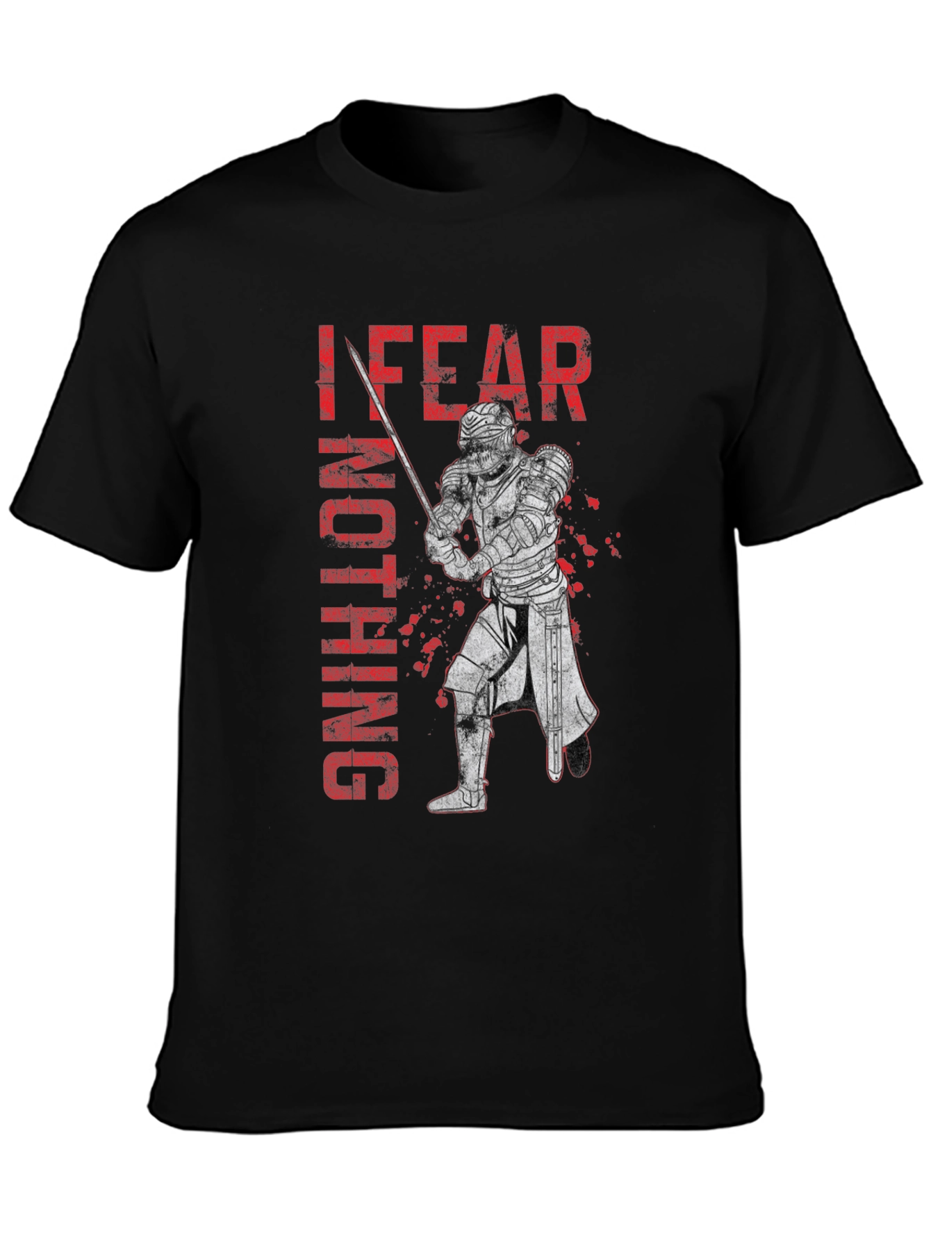 I Fear Nothing Knight T-Shirt - Black