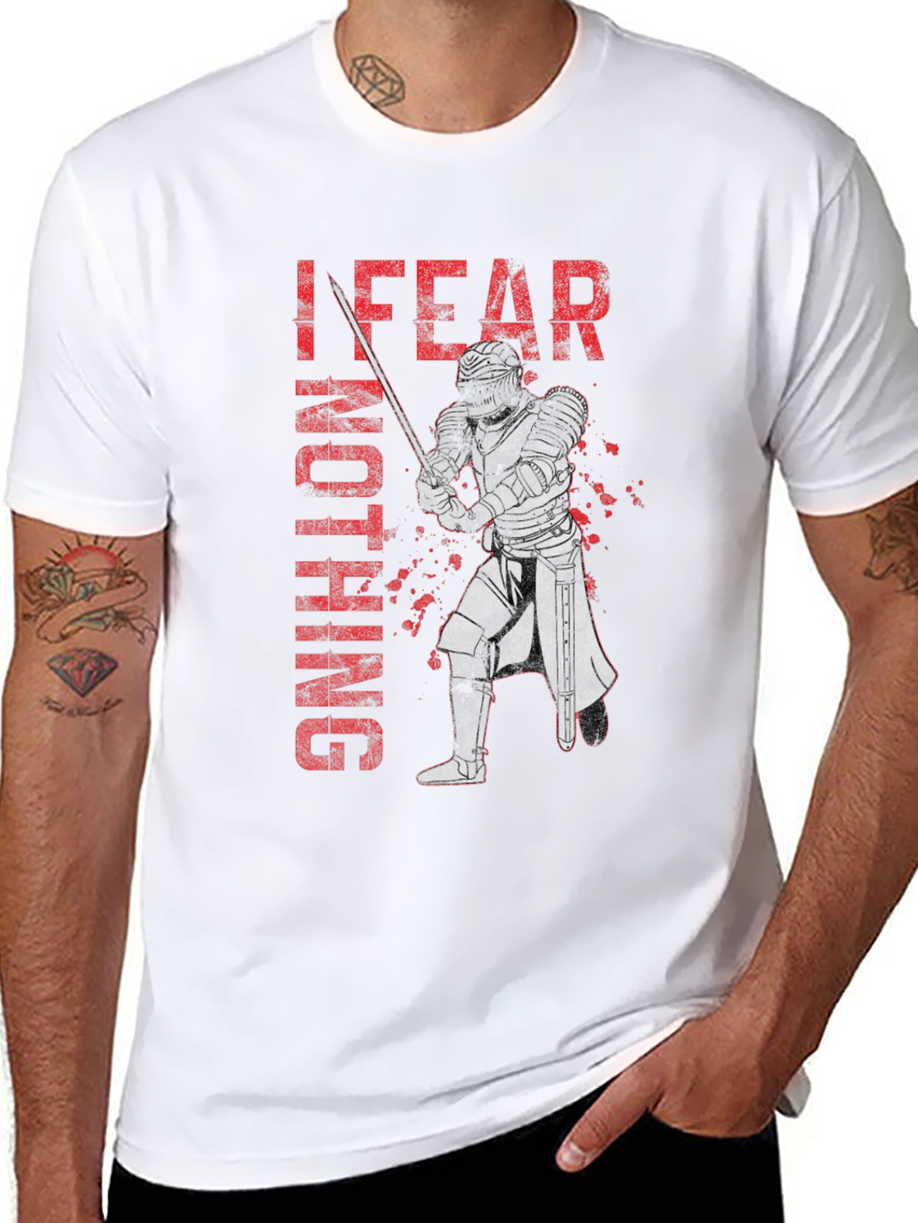 I Fear Nothing Knight T-Shirt - Black
