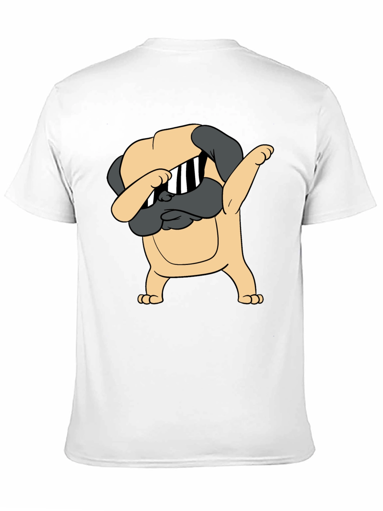 Dabbing Pug Graphic Tee - Cool Dog T-Shirt