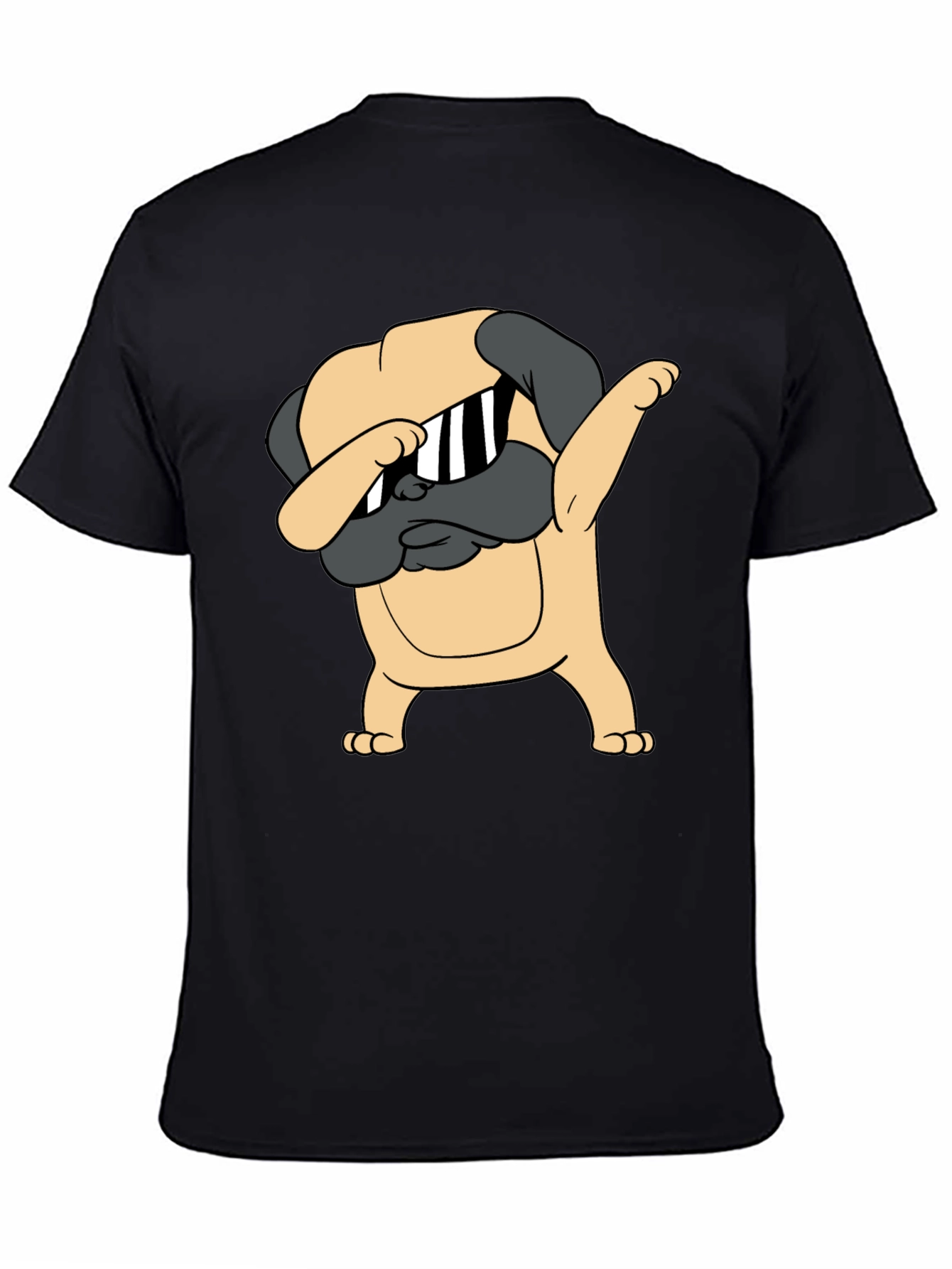 Dabbing Pug Graphic Tee - Cool Dog T-Shirt