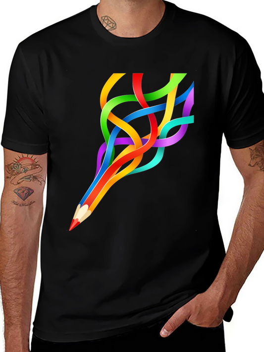Colorful Pencil Stream T-Shirt