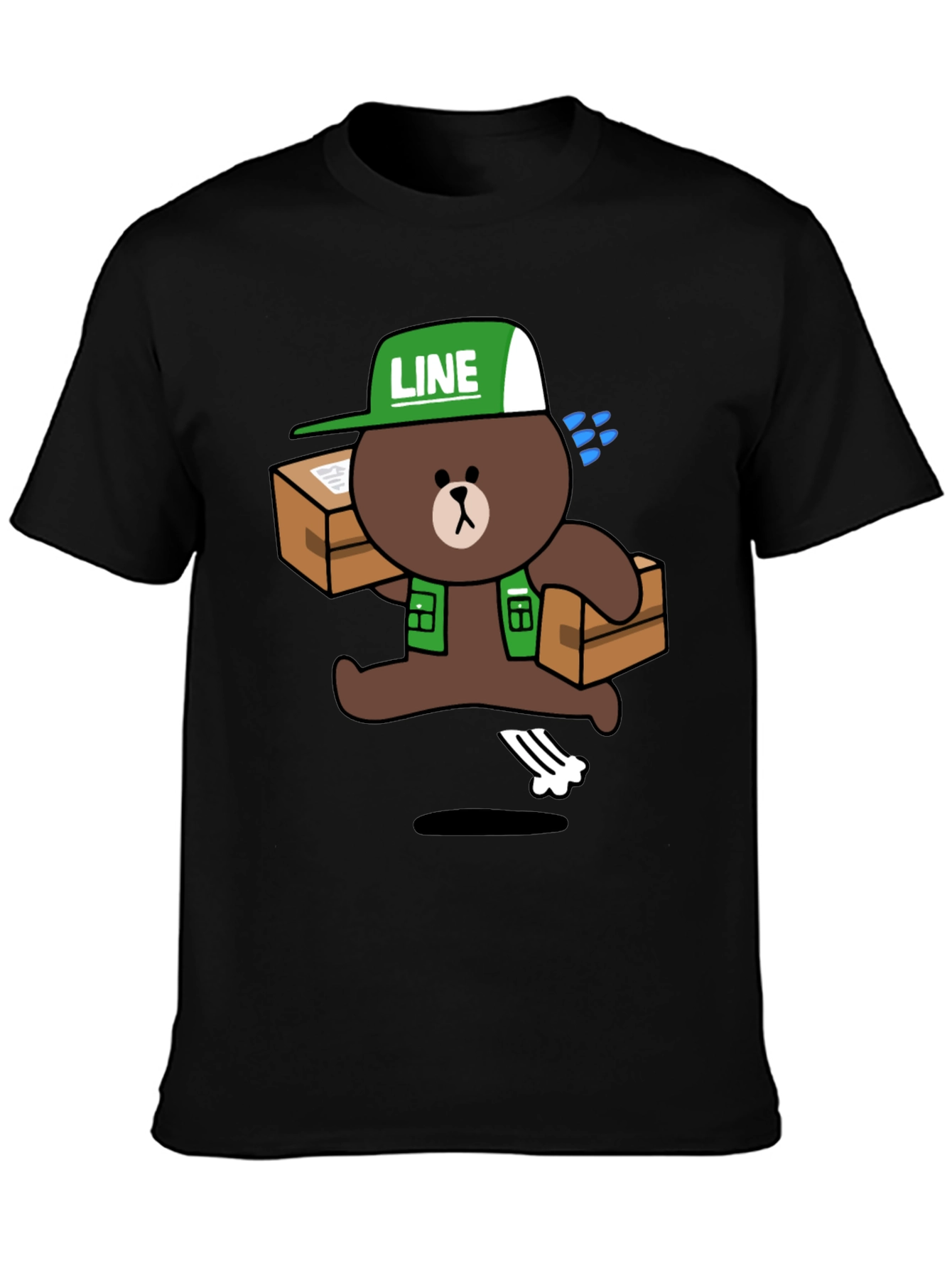 LINE Friends Brown Bear Delivery T-Shirt