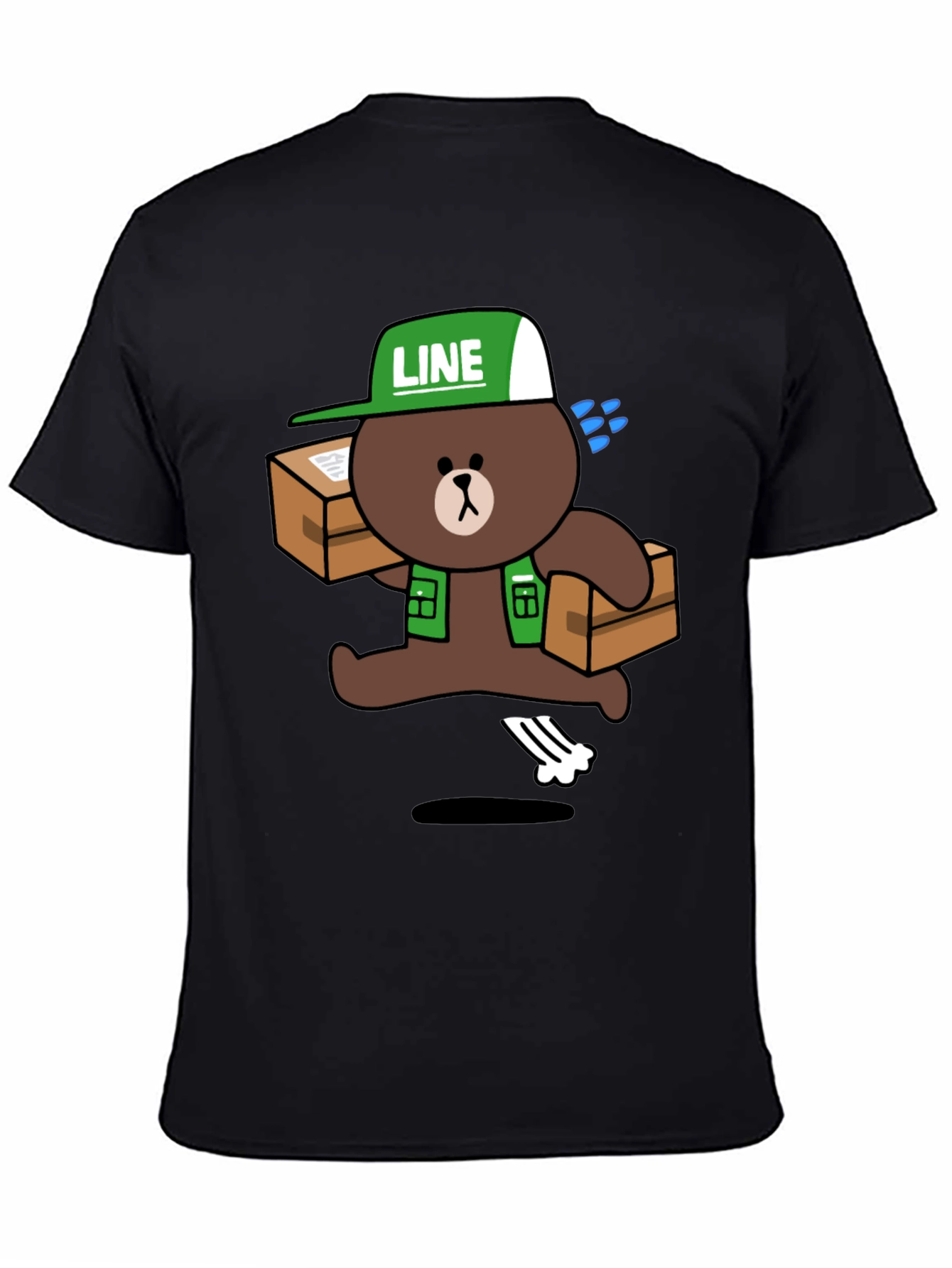 LINE Friends Brown Bear Delivery T-Shirt