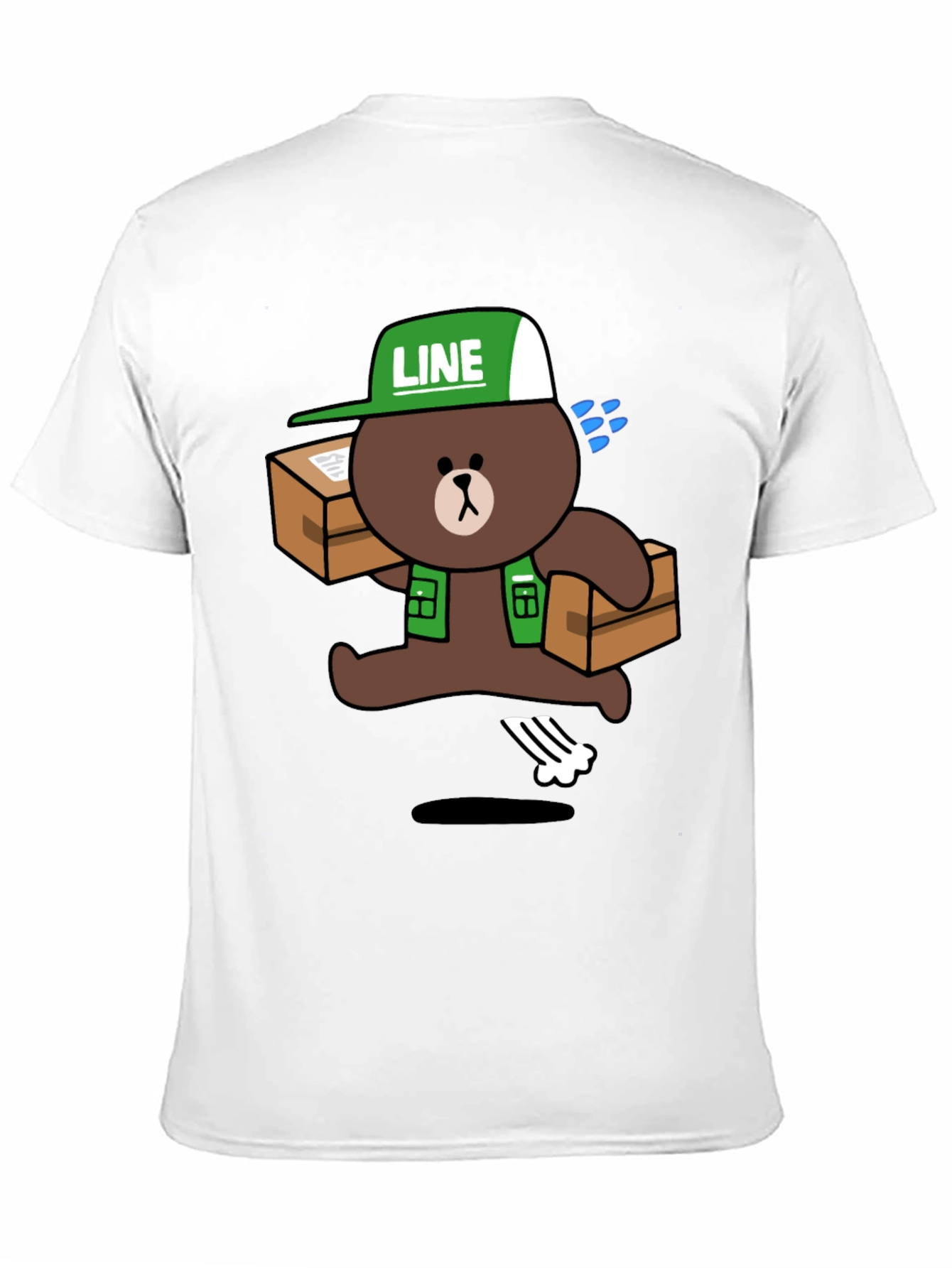 LINE Friends Brown Bear Delivery T-Shirt