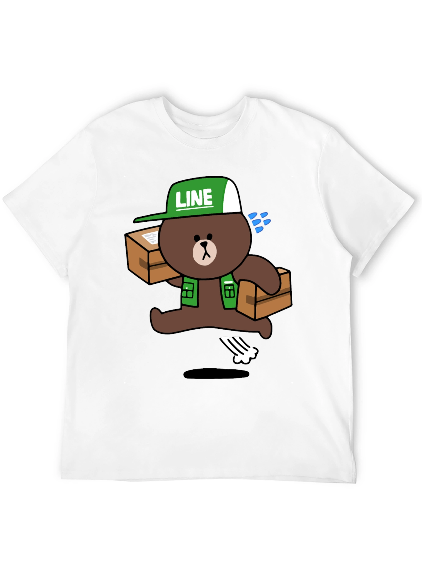 LINE Friends Brown Bear Delivery T-Shirt