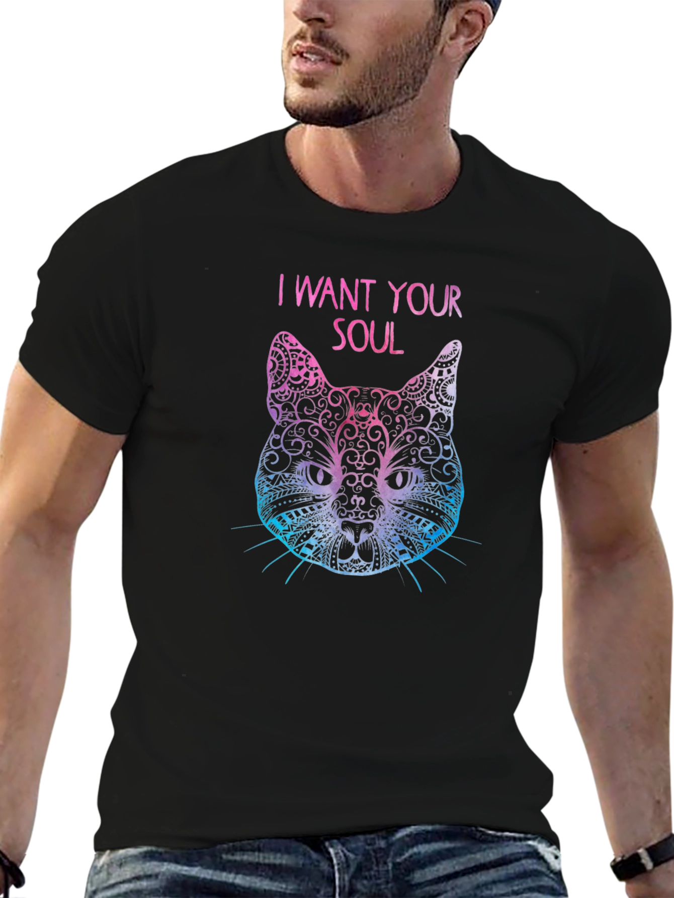 I Want Your Soul Cat T-Shirt