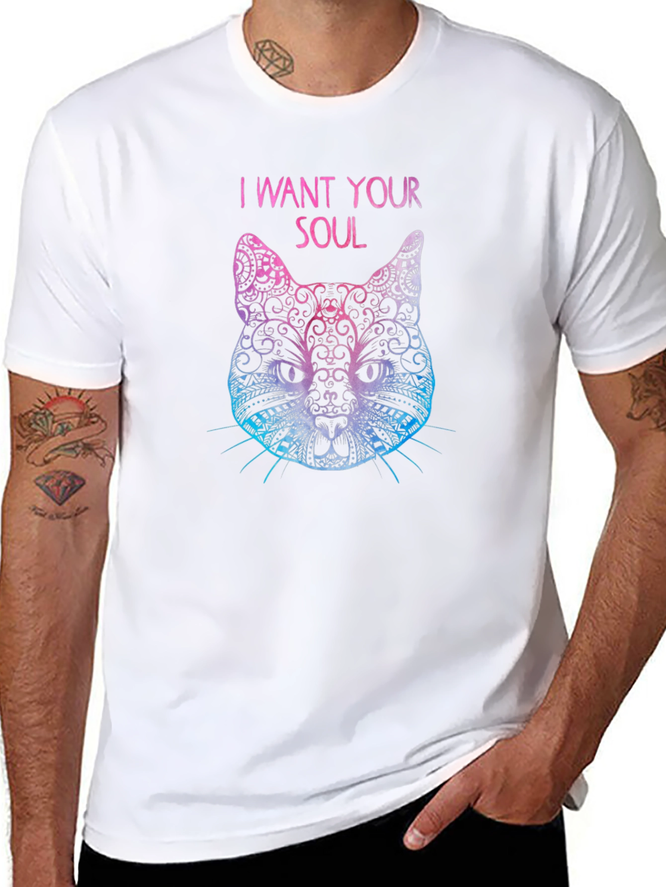 I Want Your Soul Cat T-Shirt