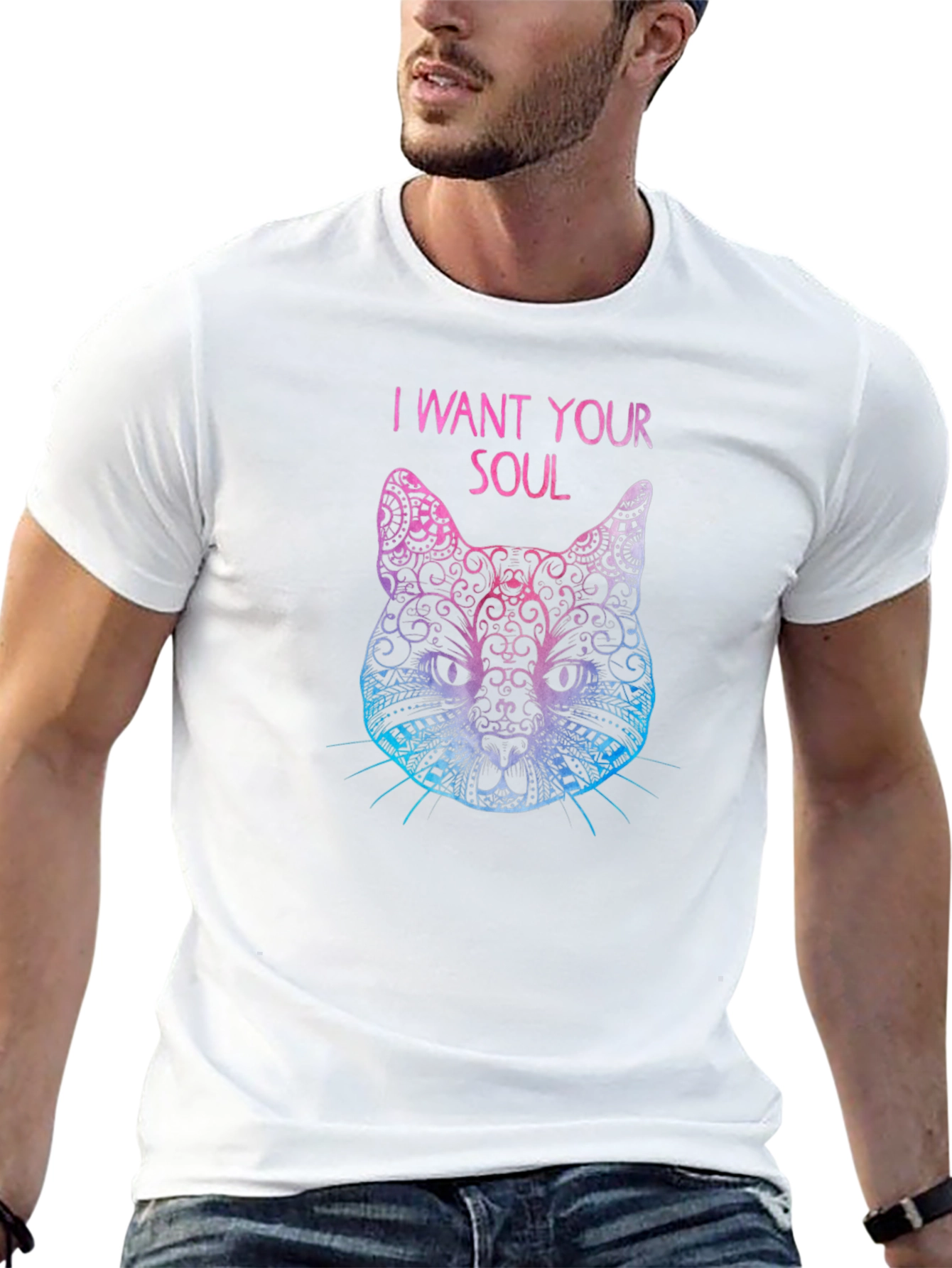 I Want Your Soul Cat T-Shirt