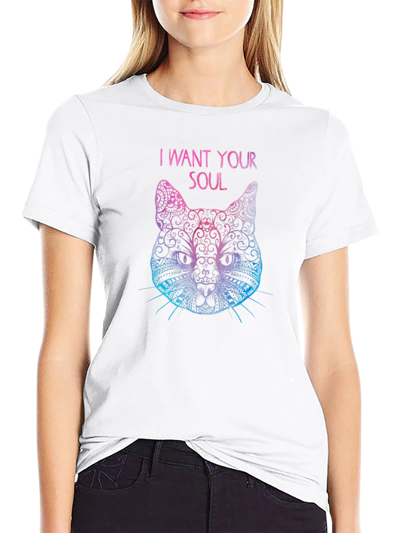 I Want Your Soul Cat T-Shirt