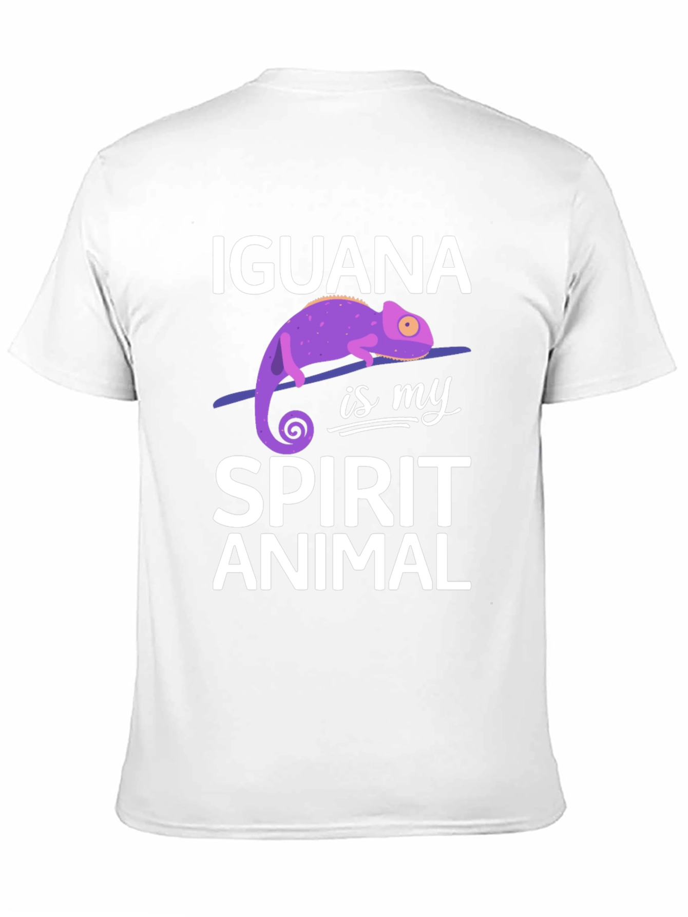 Iguana Spirit Animal Graphic Tee Soft Cotton Unisex T-Shirt