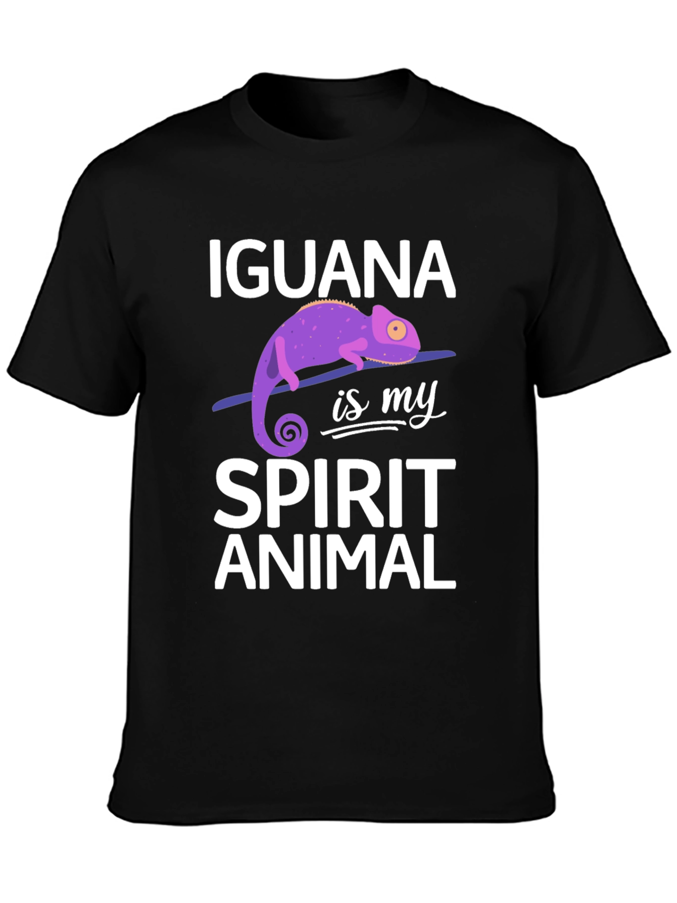 Iguana Spirit Animal Graphic Tee Soft Cotton Unisex T-Shirt